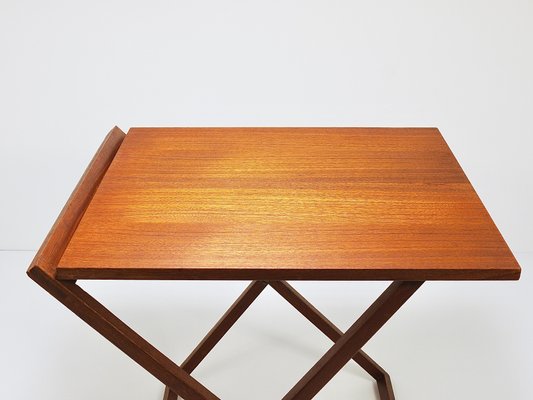 Danish Modern Teak Folding Table by Illum Wikkelso for Silkeborg, Denmark, 1960s-MWV-1762694