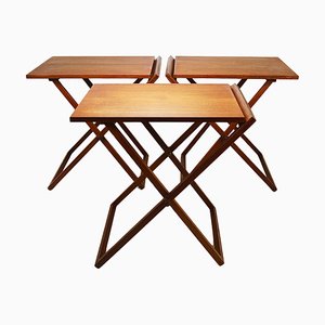 Danish Modern Teak Folding Table by Illum Wikkelso for Silkeborg, Denmark, 1960s-MWV-1762694