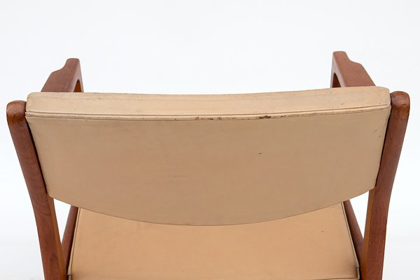 Danish Modern Teak & Leather Armchair by Erik Buck for Ørum Møbelfabrik-URD-1166455