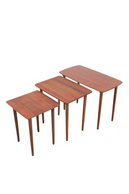 Danish Modern Teak Nesting Tables, 1960s, Set of 3-NIX-1773654