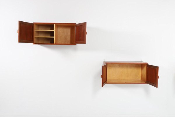 Danish Modern Wall Cabinets by Johannes Andersen, 1960s, Set of 2-KMC-1123399