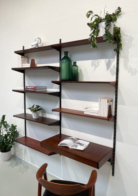 Danish Modular 2-Bay Wall Unit in Rosewood by Kai Kristiansen for FM, 1960s, Set of 15-WIX-1745437