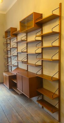 Danish Modular Teak Extensive Shelf System by Poul Cadovius for Cado Royal, 1950s-ED-2040568