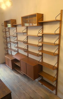 Danish Modular Teak Extensive Shelf System by Poul Cadovius for Cado Royal, 1950s-ED-2040568