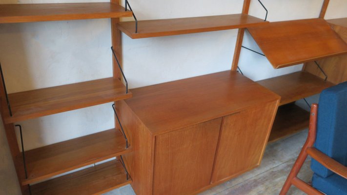 Danish Modular Teak Extensive Shelf System by Poul Cadovius for Cado Royal, 1950s-ED-2040568