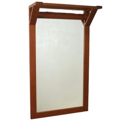 Danish Munklinde Mirror in Wood-FYZ-1322679