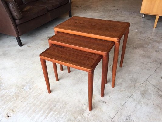 Danish Nesting Tables from Bramin, 1950s, Set of 3-WSA-831338