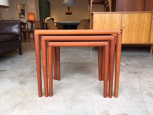 Danish Nesting Tables from Bramin, 1950s, Set of 3-WSA-831338