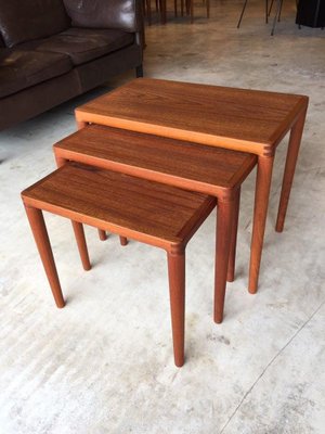 Danish Nesting Tables from Bramin, 1950s, Set of 3-WSA-831338