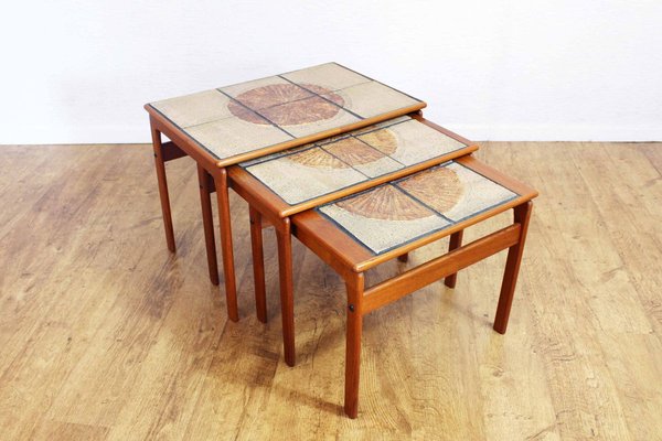 Danish Nesting Tables from Trioh, 1960s, Set of 3-BQF-722587