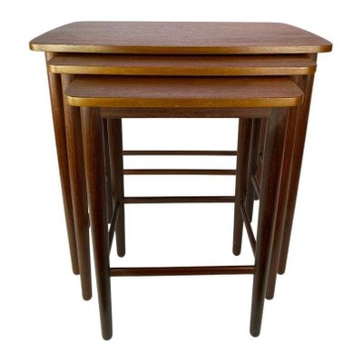 Danish Nesting Tables in Teak, 1960s, Set of 3-UY-1048156