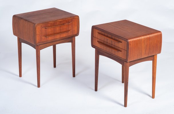 Danish Nightstands by Johannes Andersen, 1960s, Set of 2-ZGQ-2040950