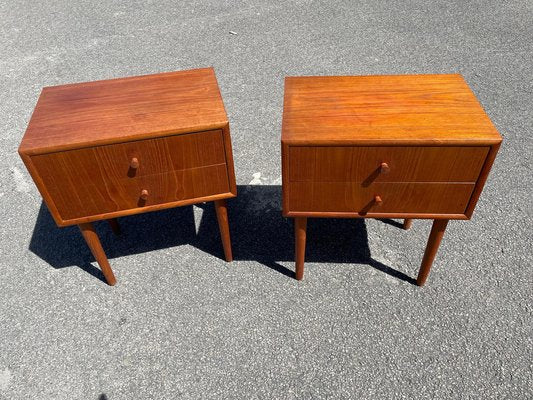 Danish Nightstands in Teak, 1960s, Set of 2-MXB-1318415