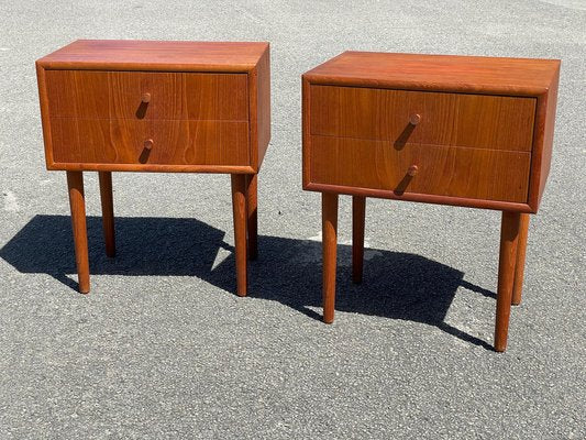 Danish Nightstands in Teak, 1960s, Set of 2-MXB-1318415