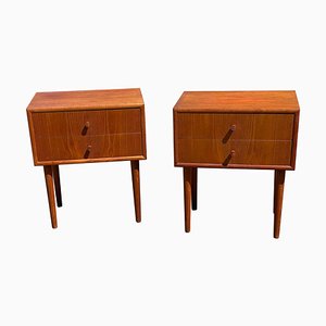 Danish Nightstands in Teak, 1960s, Set of 2-MXB-1318415