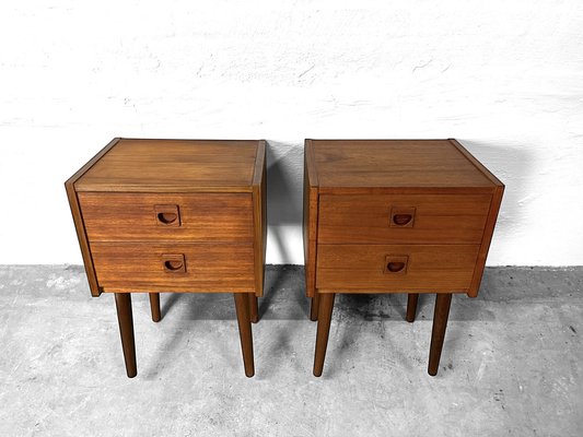 Danish Nightstands in Teak from Brouer Møbelfabrik, 1960s, Set of 2-DZY-2040977