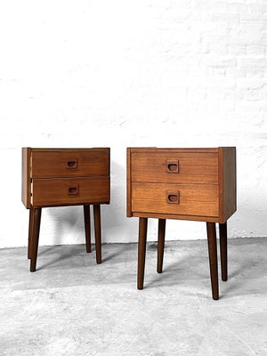 Danish Nightstands in Teak from Brouer Møbelfabrik, 1960s, Set of 2-DZY-2040977