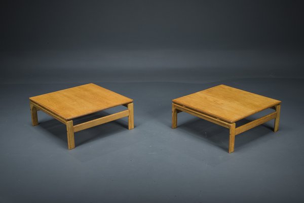 Danish Oak Coffee Tables from Komfort, 1960s, Set of 2-ZZH-1732014