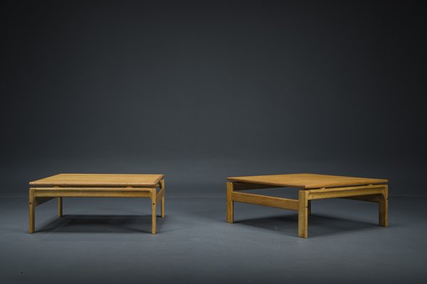 Danish Oak Coffee Tables from Komfort, 1960s, Set of 2-ZZH-1732014