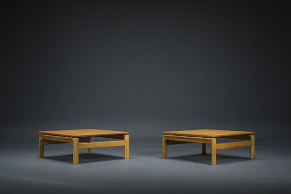 Danish Oak Coffee Tables from Komfort, 1960s, Set of 2-ZZH-1732014