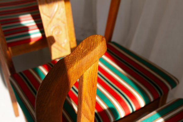 Danish Oak Dining Chairs by H. Kjærnulf, 1960s, Set of 4-WIX-1700375