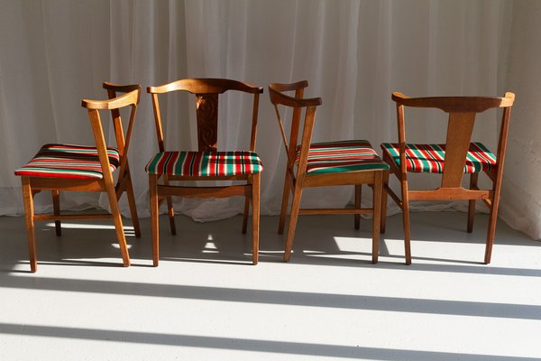 Danish Oak Dining Chairs by H. Kjærnulf, 1960s, Set of 4-WIX-1700375