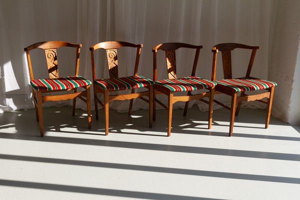 Danish Oak Dining Chairs by H. Kjærnulf, 1960s, Set of 4-WIX-1700375