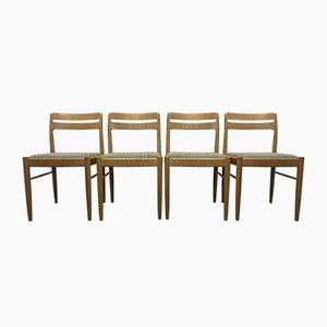 Danish Oak Dining Chairs by H.W Small for Bramin, Set of 4-EJL-1073382