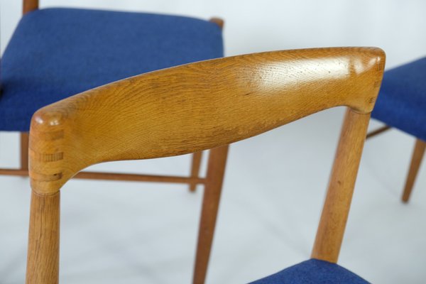 Danish Oak Dining Chairs by Henry Walter Klein for Bramin, 1960s, Set of 6-ETX-1341961