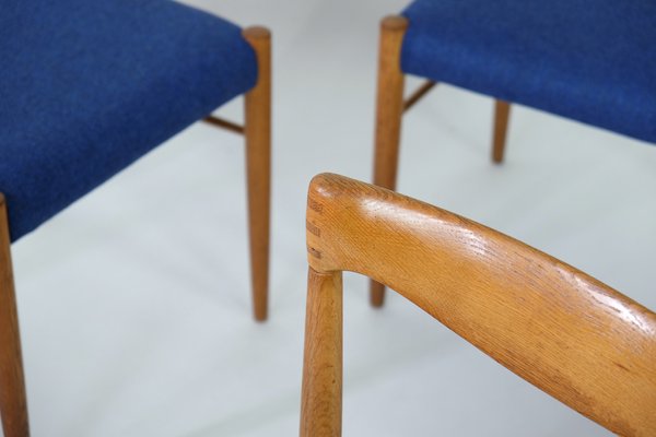 Danish Oak Dining Chairs by Henry Walter Klein for Bramin, 1960s, Set of 6-ETX-1341961