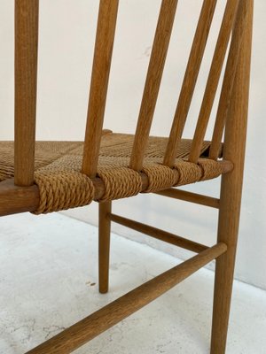 Danish Oak Dining Chairs by Jørgen Bækmark for FDB, 1950s, Set of 6-QVY-1751845