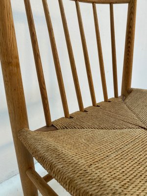 Danish Oak Dining Chairs by Jørgen Bækmark for FDB, 1950s, Set of 6-QVY-1751845