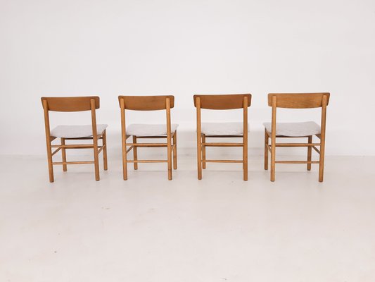 Danish Oak Dining Chairs in the Style of Børge Mogensen, 1960s, Set of 4-ZO-614558