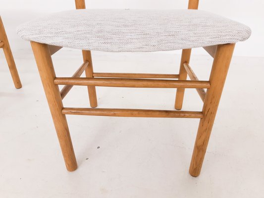 Danish Oak Dining Chairs in the Style of Børge Mogensen, 1960s, Set of 4-ZO-614558