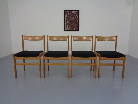 Danish Oak Dining Chairs, Set of 4, 1960s-RDW-1249064