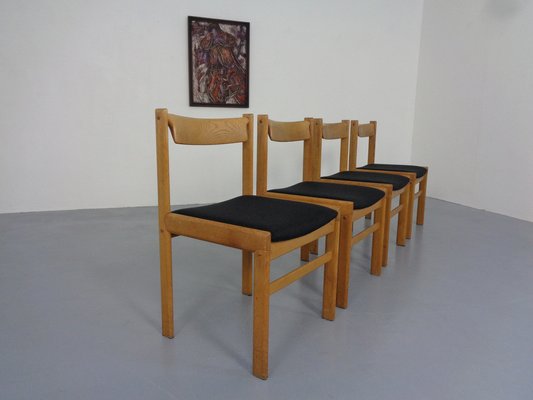 Danish Oak Dining Chairs, Set of 4, 1960s-RDW-1249064