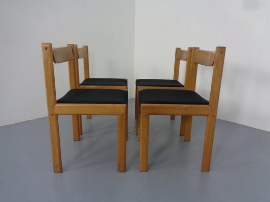 Danish Oak Dining Chairs, Set of 4, 1960s-RDW-1249064