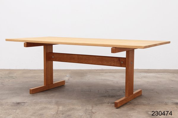 Danish Oak Dining Table by Hans J. Wegner for Andreas Tuck, 1960s-EZZ-1728862