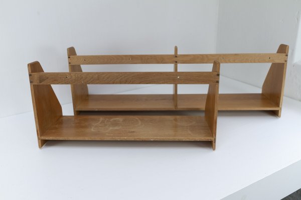 Danish Oak Shelves by Hans J. Wegner for Ry Møbler, 1950s. Set of 2-WIX-2036867