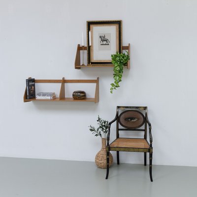 Danish Oak Shelves by Hans J. Wegner for Ry Møbler, 1950s. Set of 2-WIX-2036867