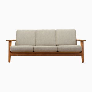 Danish Oak Sofa by Hans J. Wegner for Getama, 1960s-VND-1801142