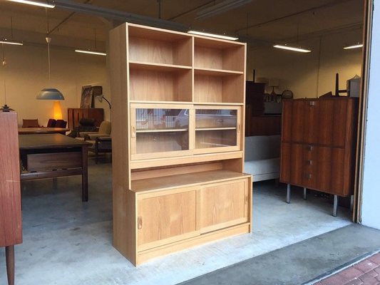 Danish Oak & Teak Bookshelf, 1960s-WSA-831374