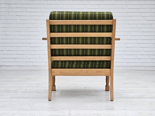 Danish Oak & Wool Armchair, 1970s-TMW-1735585