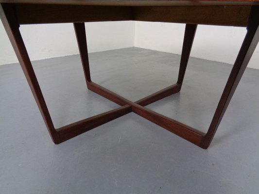 Danish Octagonal Teak Coffee Table, 1960s-RDW-895965