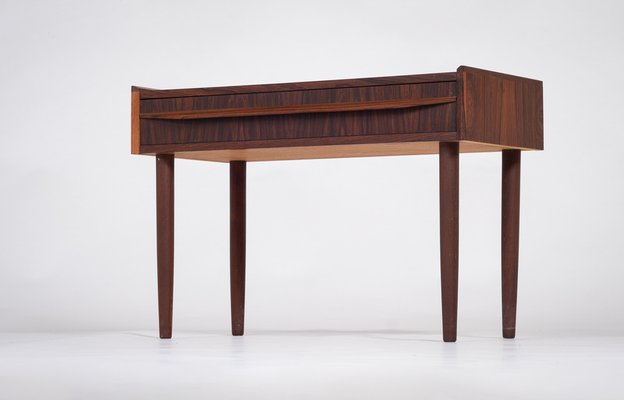 Danish One Drawer Bedside Table in Rosewood, 1960s-ZGQ-1378711