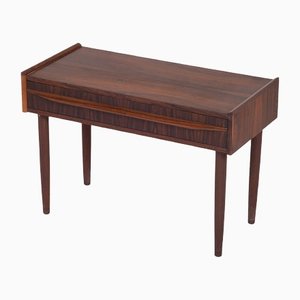 Danish One Drawer Bedside Table in Rosewood, 1960s-ZGQ-1378711