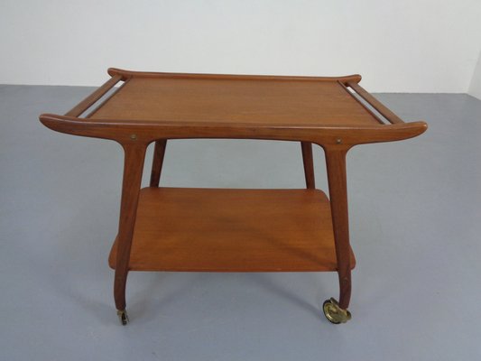 Danish Organic Teak Tea Cart, 1960s-RDW-1369169