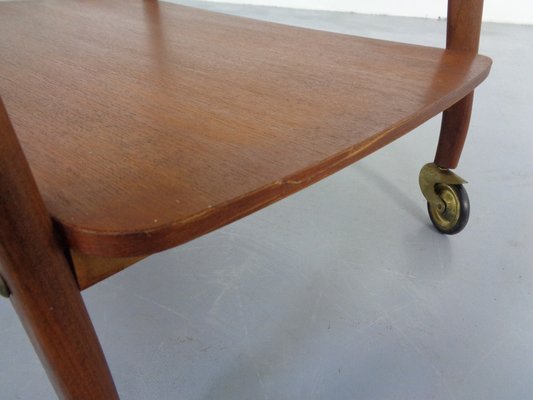 Danish Organic Teak Tea Cart, 1960s-RDW-1369169