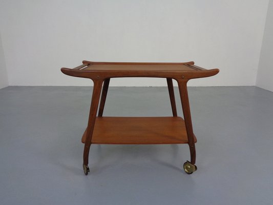 Danish Organic Teak Tea Cart, 1960s-RDW-1369169