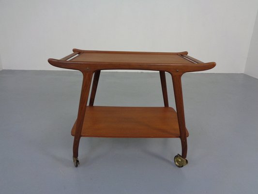 Danish Organic Teak Tea Cart, 1960s-RDW-1369169